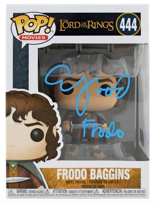 Lord of the Rings - Funko Pop Lord of the Rings - #444 Elijah Wood Signed Funko "Frodo" - 2000-present