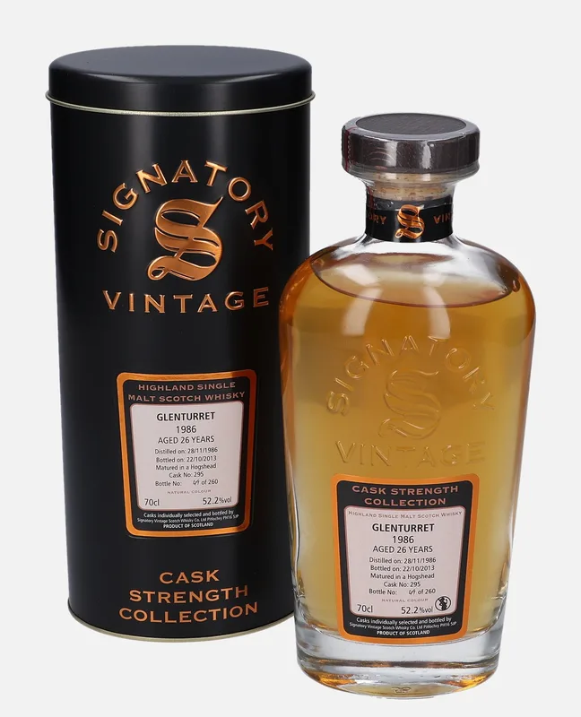 Glenturret – 1986 26 Year Old Signatory Vintage Scotch Whisky Co. Cask Strength Collection