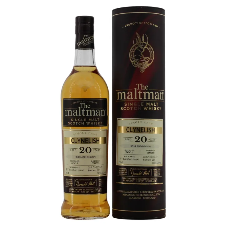 Clynelish – 20 Year Old 2005/2026 The Maltman Bourbon Barrel
