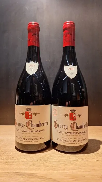 2015 & 2016 Armand Rousseau "Lavaux Saint Jacques" - Gevrey Chambertin 1er Cru - 2 Bottles (0.75L)