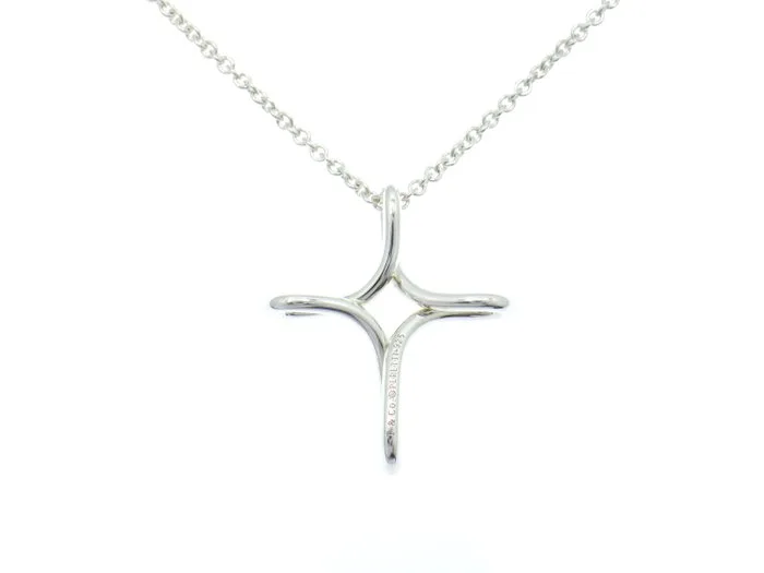Tiffany & Co. - Necklace - Elsa Peretti Infinity Cross 925 Silver