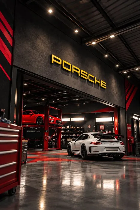 Porsche - Porsche 200 cm - Artigianale - Advertising sign - advertising sign - ABS
