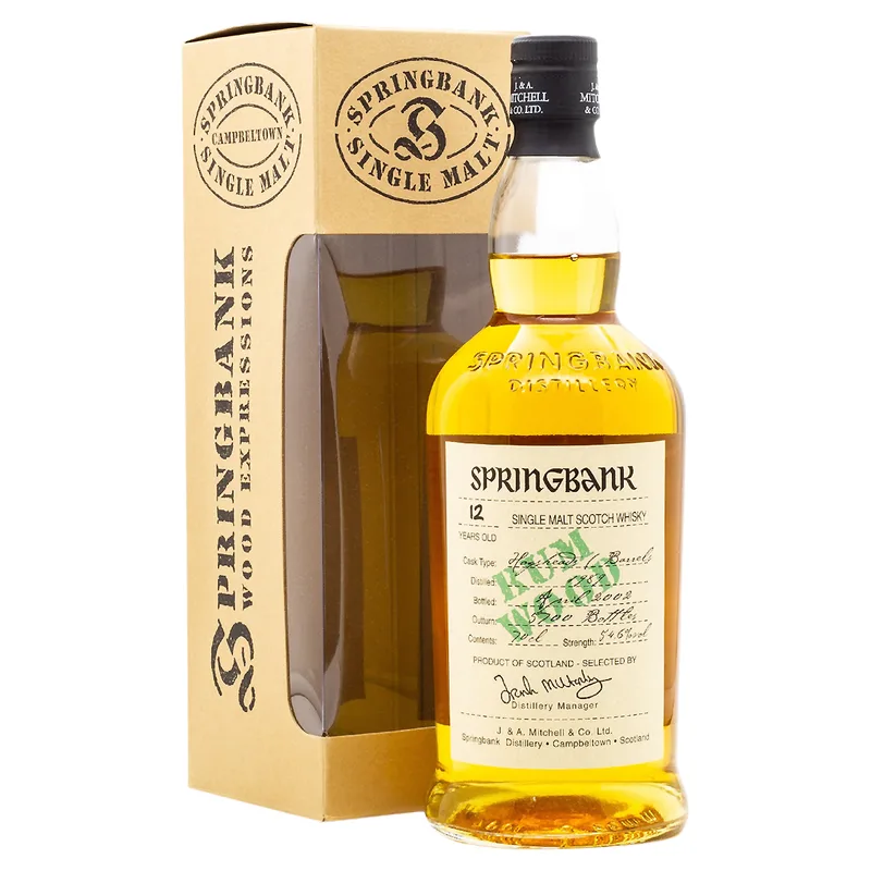 Springbank – 12 Years Old 1989/2002 Rum Wood Single Malt Scotch Whisky (70cl, 54.6%)
