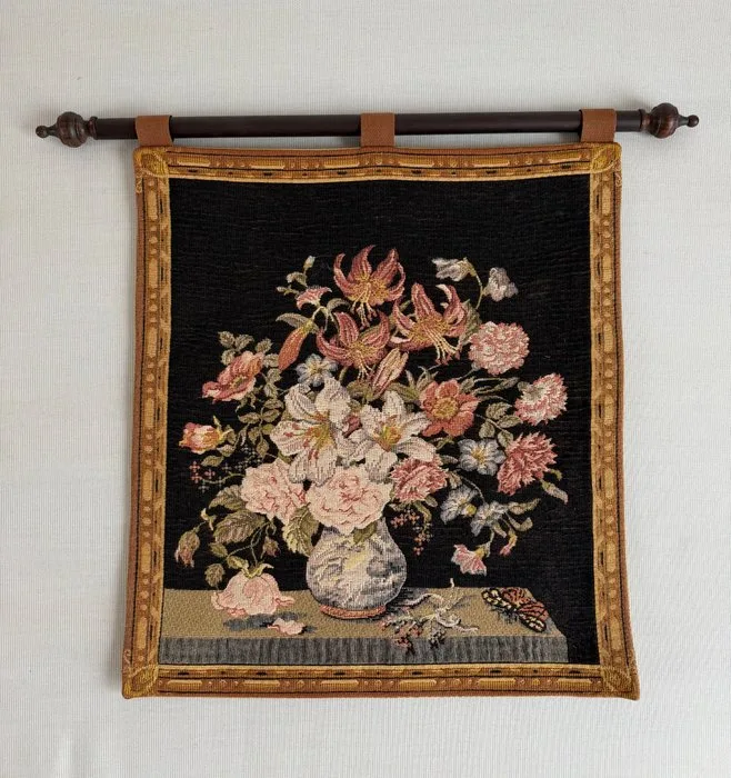 Franklin Mint – Marc Waymel – Summer – Tapisserie murale florale – 1991 – Fabrication française - Tapestry - 47 cm - 43 cm