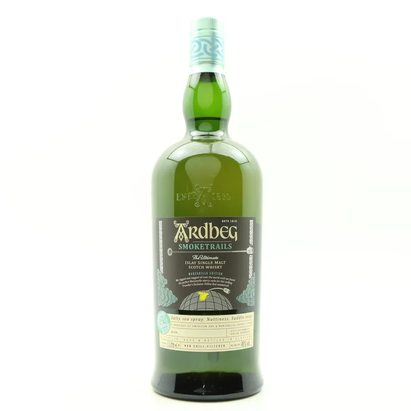 Ardbeg – Smoketrails Traveller’s Exclusive Manzanilla Edition 1L (1Litre, 46%)