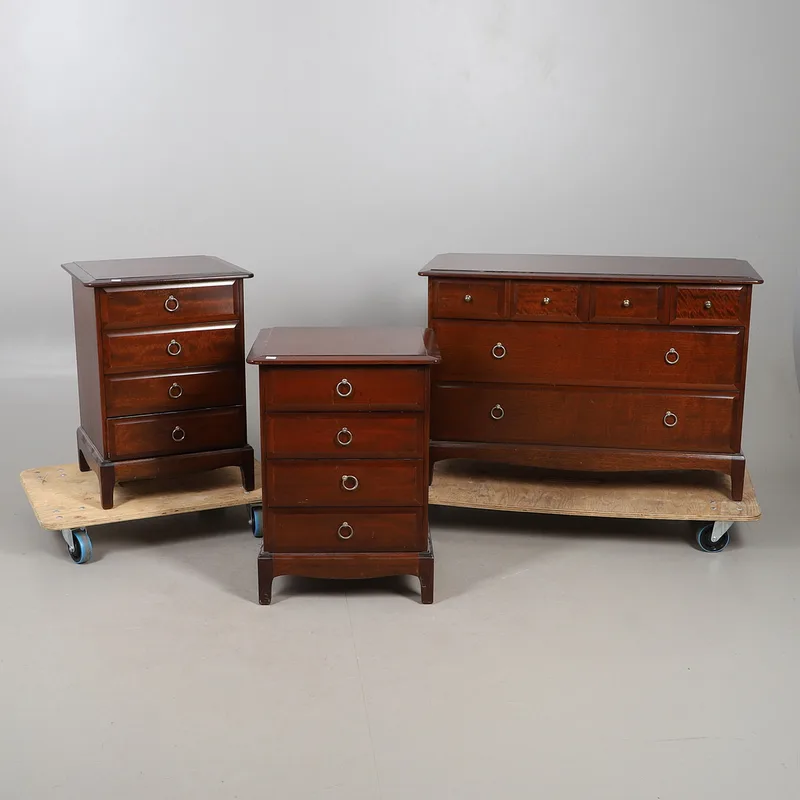 Three Stag Minstrel Chests of Drawers