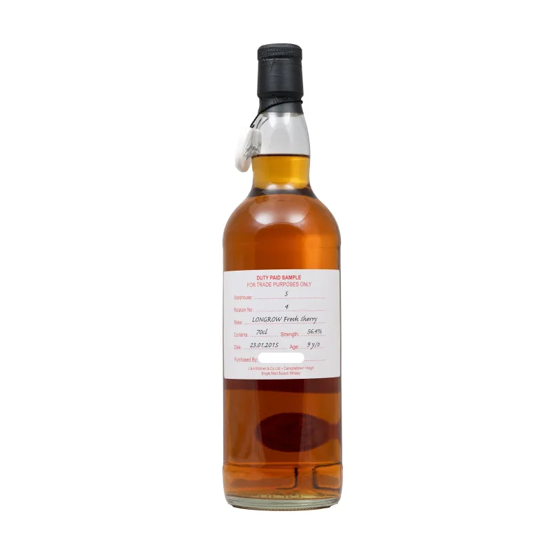 Longrow 9 Year Old Duty Paid Sample Fresh Sherry Cask #4
