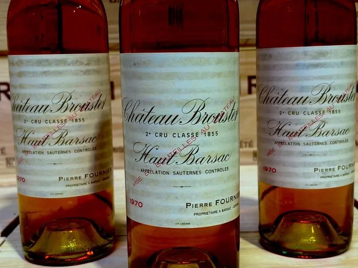 1970 Château Broustet - Sauternes 2ème Grand Cru Classé - 3 Bottles (0.75L)