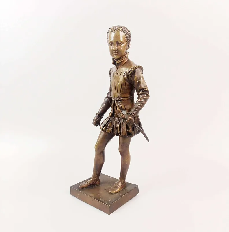 Bronze King Charles V Figure