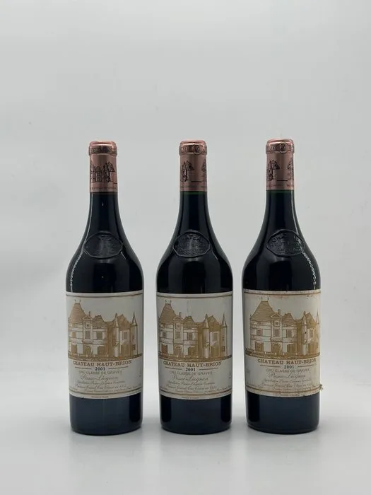2001 Chateau Haut-Brion - Pessac-Léognan 1er Grand Cru Classé - 3 Bottles (0.75L)