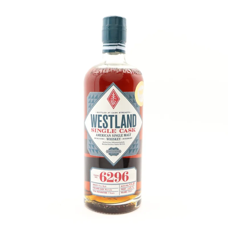 Westland 7 Year Old Single Cask #6296 Whisky Exchange Exclusive (70cl, 53.8%)