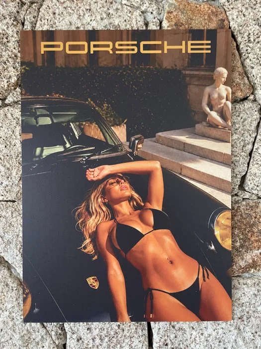 Aluminium advertising poster - Porsche - NO ENVIO A CANARIAS