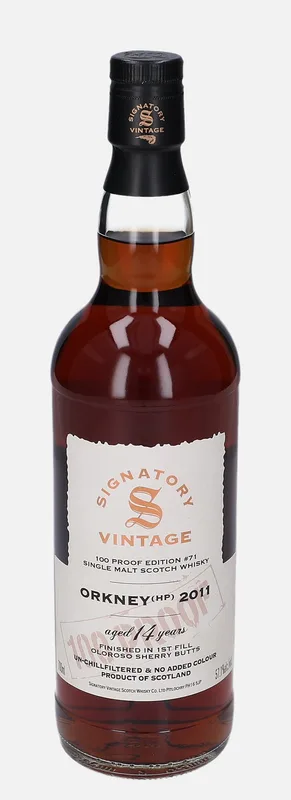 Orkney (HP) – 2011 14 Year Old Signatory Vintage Scotch Whisky Co. 100 Proof Edition #71