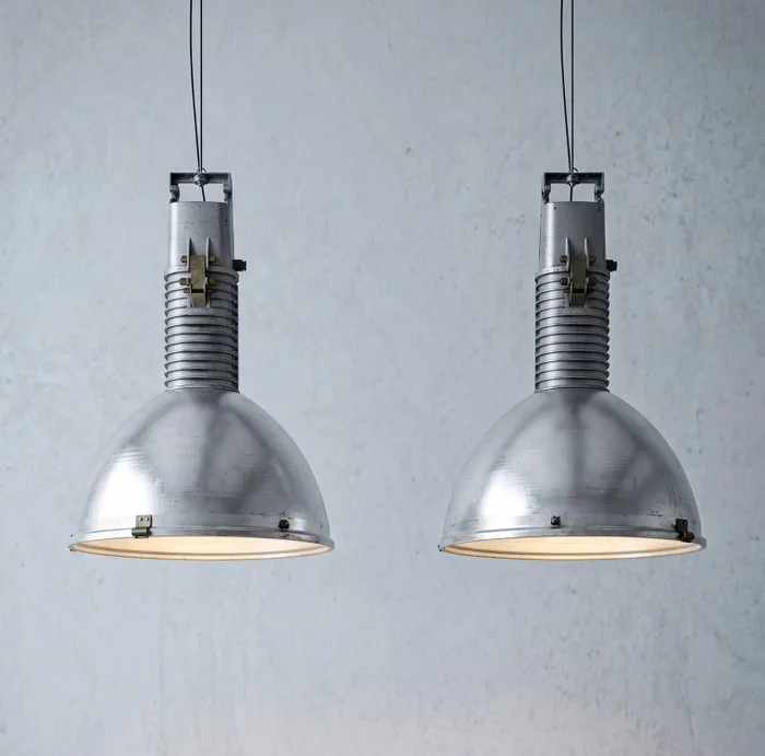 Polamp - Hanging lamp - Aluminium - A pair of pendants lamp