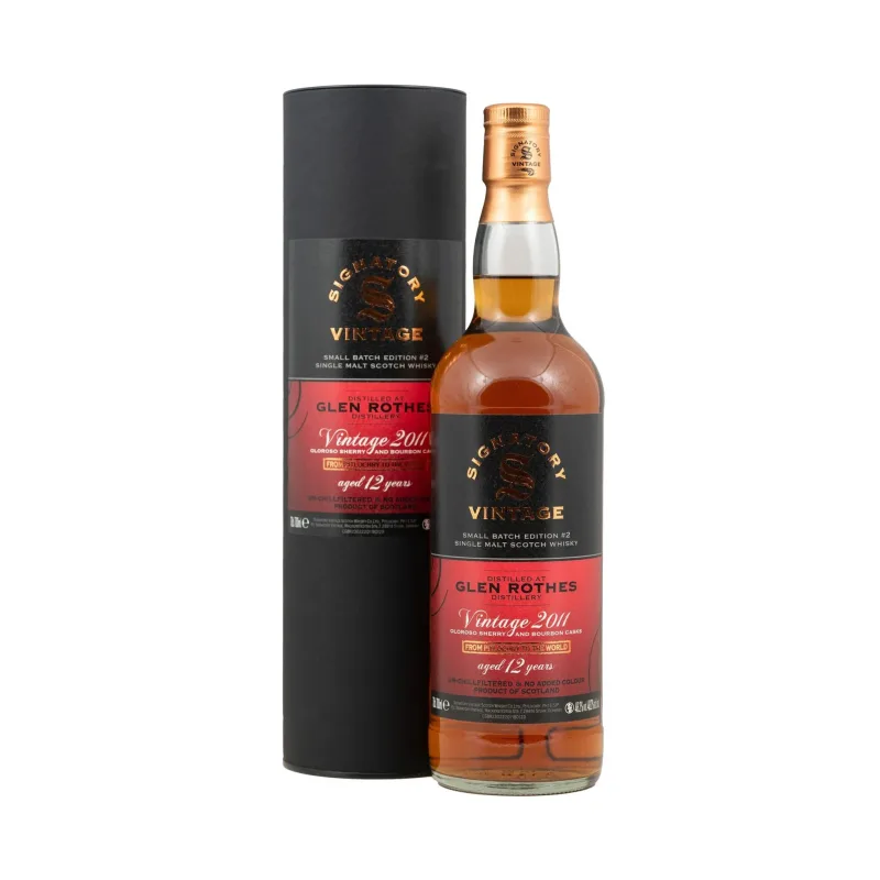 Glenrothes – 2011 12 Year Old Small Batch 2nd Edition Signatory