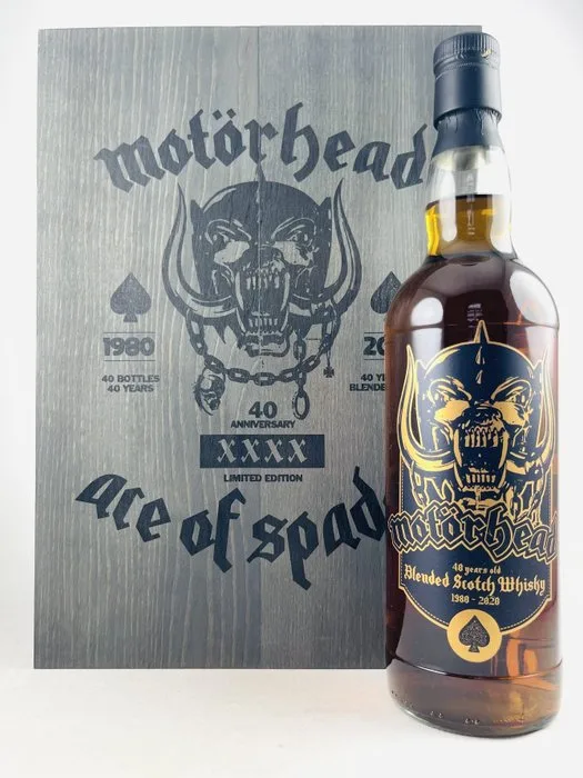 Motörhead 40 years old Ace of Spades 1980 - 2020 - Whisky Tempel - b. 2020 - 70cl