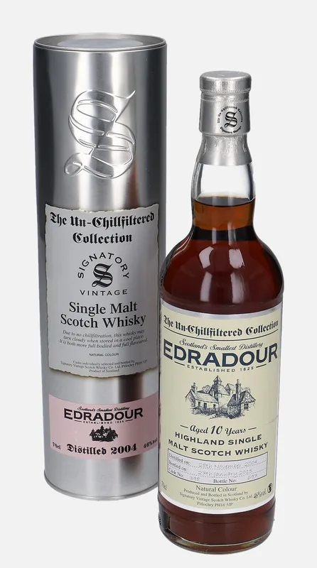 Edradour – 2004 10 Year Old Signatory Vintage Scotch Whisky Co. The Un-Chillfiltered Collection