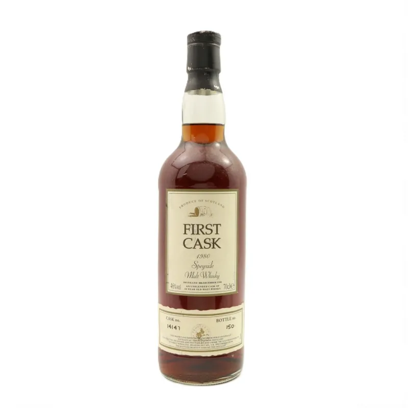 Inchgower – 24 Year Old 1980 First Cask Single Sherry Cask Speyside Single Malt Scotch Whisky (2004) (70cl, 46%)