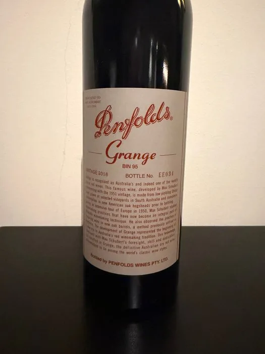 2018 Penfolds Grange - South Australia Bin 95 - 1 Bottle (0.75L)