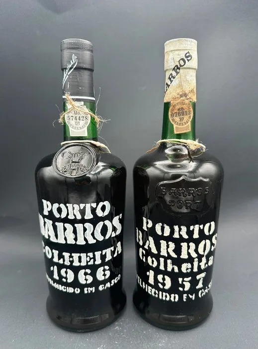 1957 Barros Colheita (Bottled in 1982) & 1966 Barros Colheita (Bottled in 1995) - Colheita Port, Tawny - Porto - 2 Bottles (0.75L)