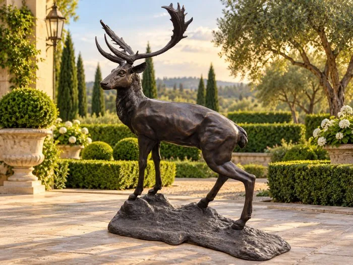 Statue, Bronze: XXL Deer - New - 153 cm - Bronze - 2026
