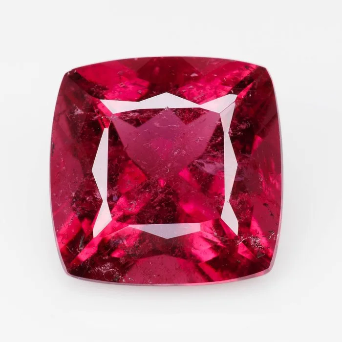 1 pcs Pink, Red Tourmaline - 5.44 ct - International Colored Gemstone Association (ICA GemLab) - Rubellite-IntenseRed-Rare