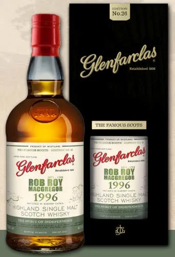 Glenfarclas – 1996 Rob Roy, The Famous Scots No. 26 Oloroso (70cl, 46%)