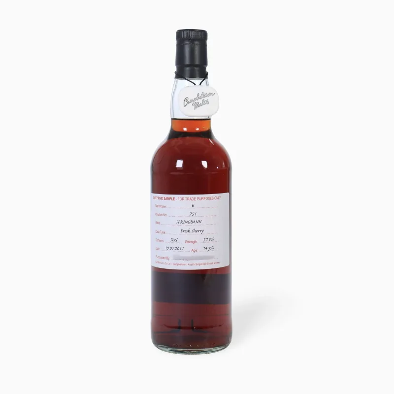 Springbank – 14 Year Old (2011) Duty Paid Sample (Fresh Sherry)