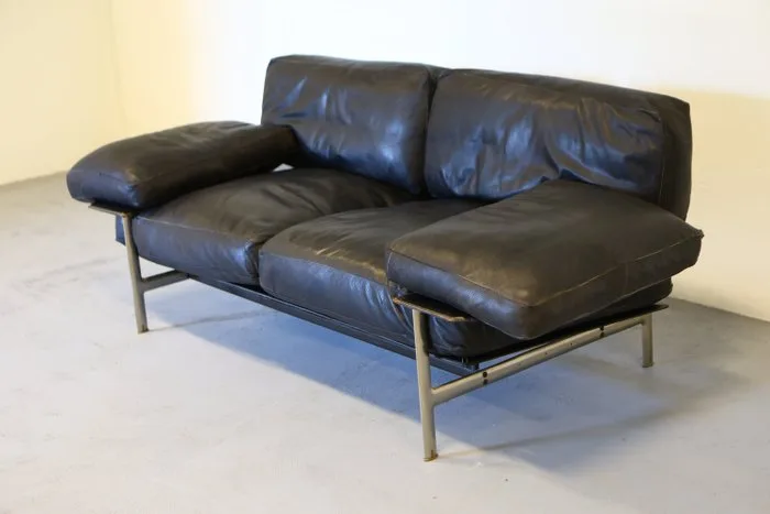 B&B Italia - Antonio Citterio, Paolo Nava - Sofa - Diesis - Saddle leather - Rare first edition