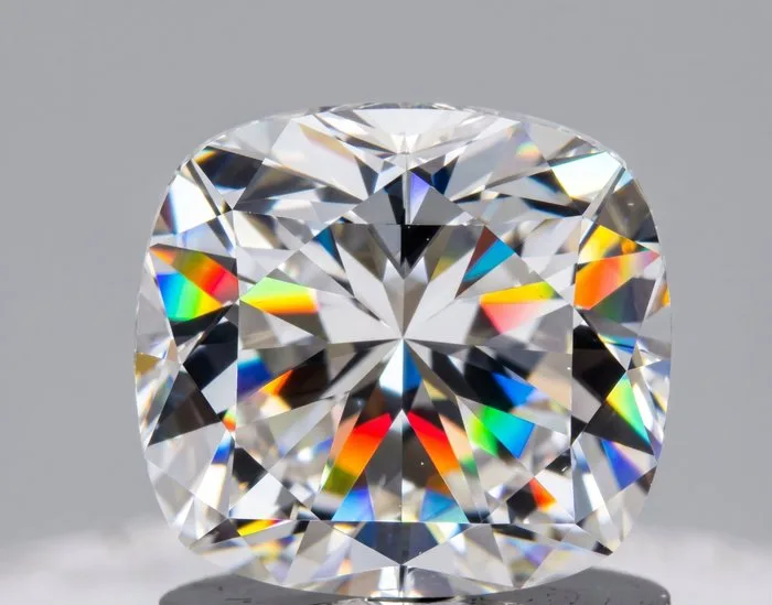 1 pcs Diamond (Natural) - 0.76 ct - Cushion - E - VS1 - Gemological Institute of America (GIA)