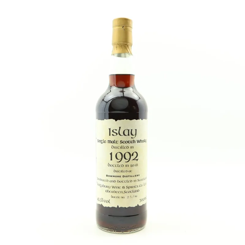 Bowmore – 1992 25 Year Old Kingsbury (70cl, 45.3%)