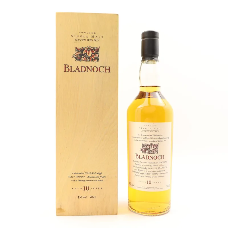 Flora & Fauna Bladnoch 10 Year Old In Wooden Box (70cl, 43%)