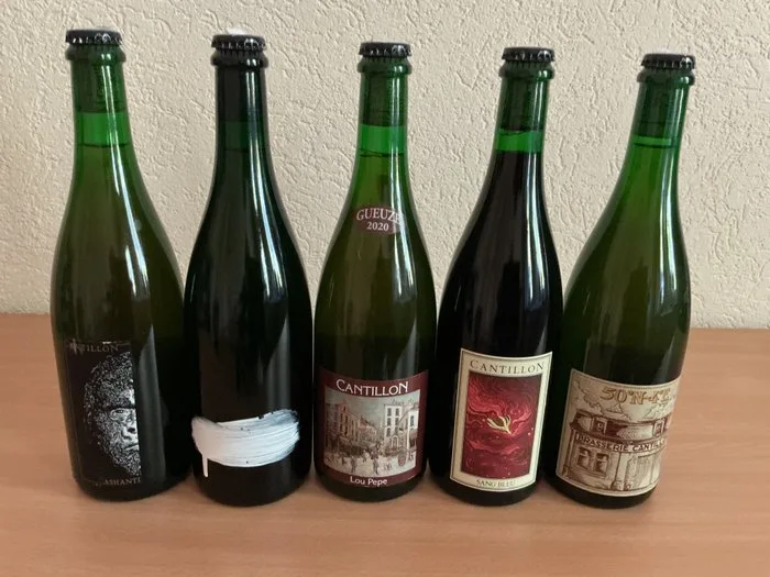 Cantillon - Sang Bleu 2023, 125 Year Gueuze, Lou Pepe 2020, Ashanti 2024, 50°N-4°E 2020 - 75cl - 5 bottles