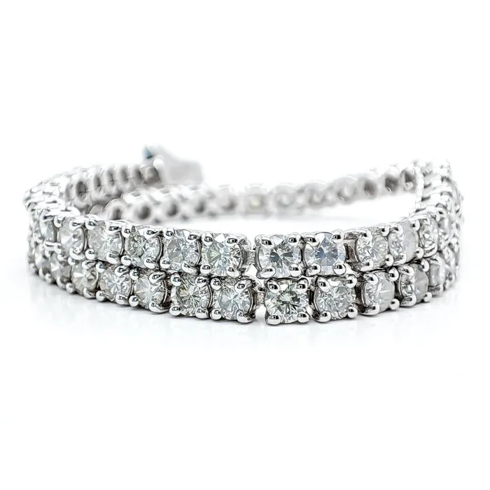 Bracelet - 14 kt. White gold - 4.55ct. tw. Diamond (Natural)