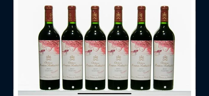 2017 Chateau Mouton Rothschild - Bordeaux, Pauillac 1er Grand Cru Classé - 6 Bottles (0.75L)