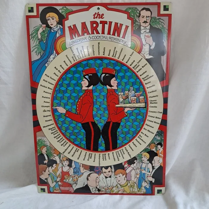 Martini - Martini long drink & cocktail reminder - Sign - can