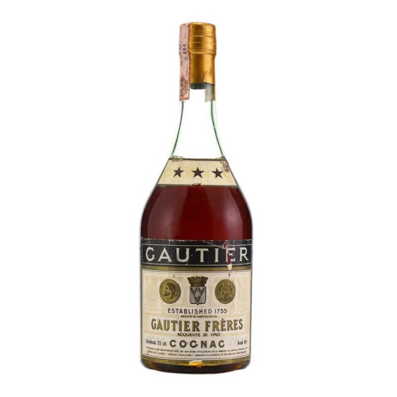 Gautier Freres Three Star Cognac 1950s/1960s