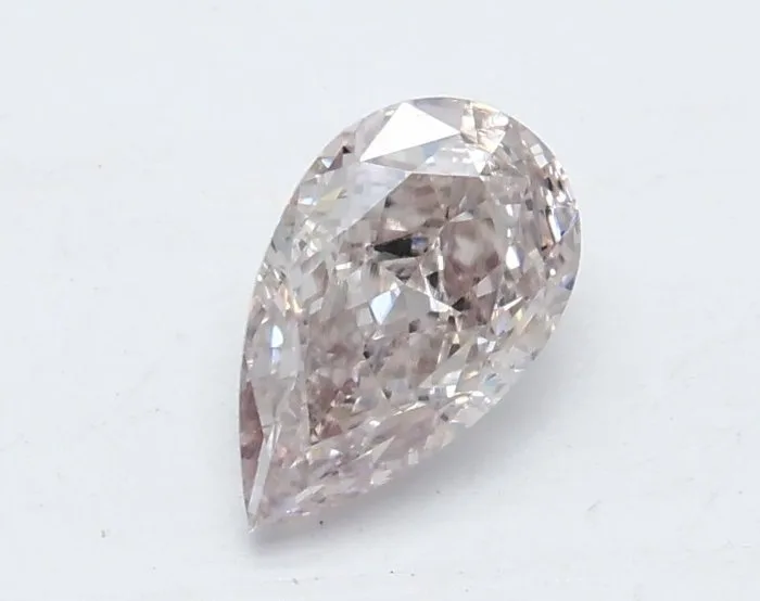 1 pcs Diamond (Natural coloured) - 0.50 ct - Pear - Fancy Brownish Pink - SI1 - Gemological Institute of America (GIA)