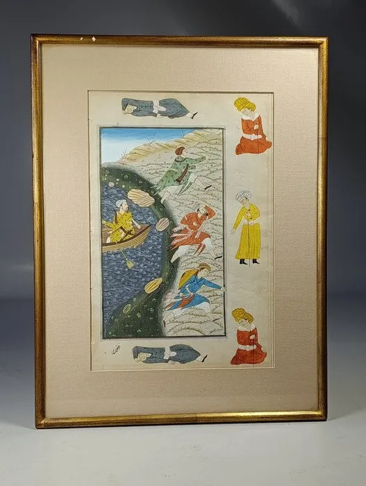 Qajar-style miniature painting / Neo-Safavid reinterpretation - Middle East - Qajar dynasty (1796–1925)