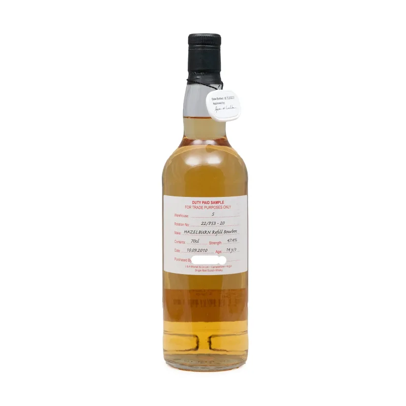 Hazelburn – 2010 Duty Paid Sample Bourbon Cask Rotation 22/P53-20