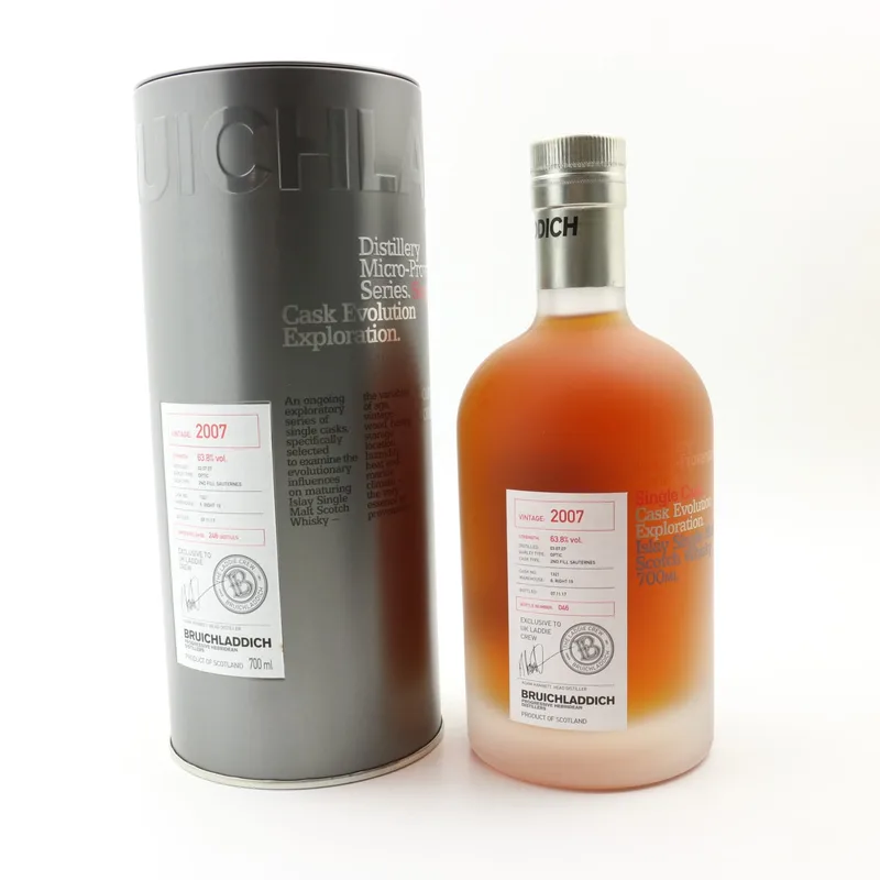 Bruichladdich – Micro Provenance 2007 10 Year Old Cask #1321 Exclusive To UK Laddie Crew (70cl, 63.8%)