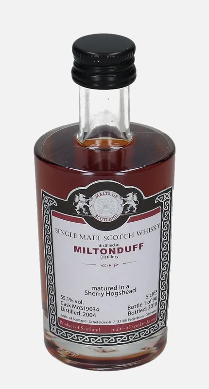 Miltonduff – 2004 Malts of Scotland (5cl, 55.1%)