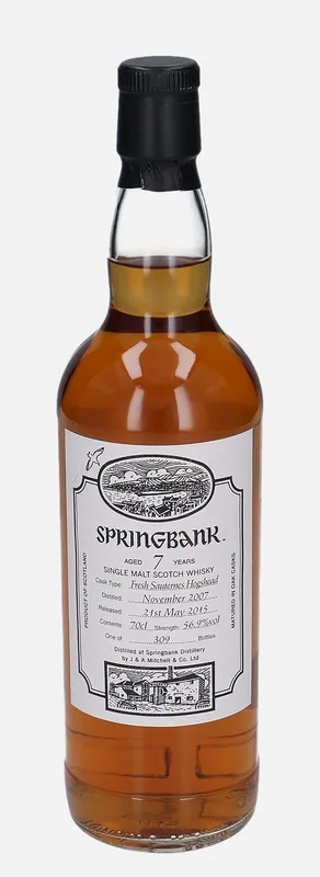 Springbank – 2007 7 Year Old (70cl, 56.9%)