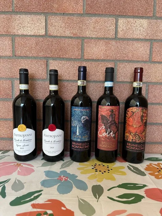 2021 Mastrojanni: Vigna Loreto, Brunello & 2021 Romitorio: Filo di Seta, Rosso, Brunello - Montalcino - 5 Bottles (0.75L)