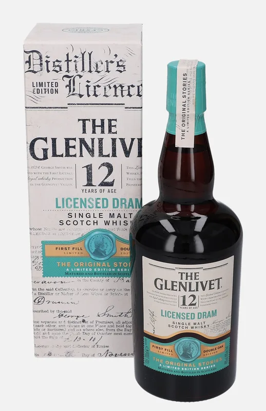 Glenlivet – Licensed Dram 12 Year Old The Original Stories (70cl, 48%)