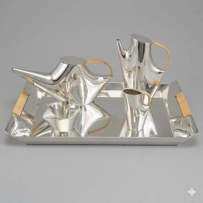 Christofle - Lino Sabattini - Coffee service (5) - Como - Silverplated