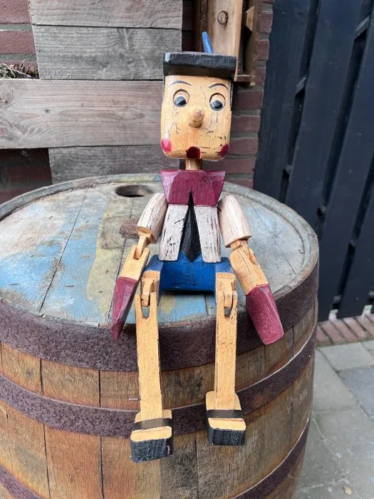 Wooden Pinocchio 45 cm - Figure - Wooden Pinocchio Figure 45 cm - Wood