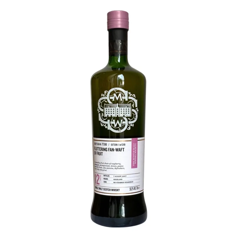 Glen Ord – 12 Year Old 2007 SMWS Single Re-Charred Hogshead 77.66 Fluttering Fan-Waft Of Fruit (70cl, 59.2%)