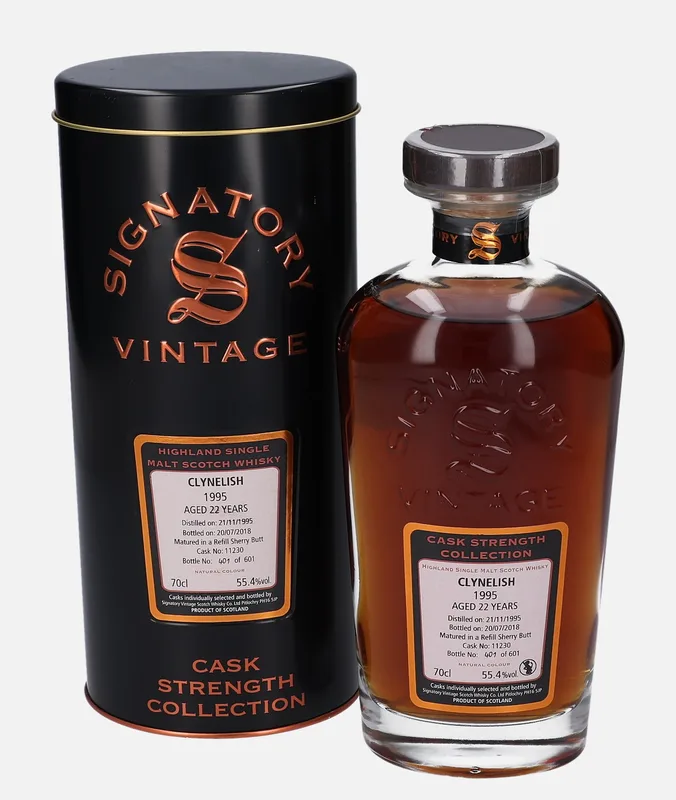 Clynelish – 1995 22 Year Old Signatory Vintage Scotch Whisky Co. Cask Strength Collection