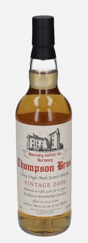 Bowmore – 2006 19 Year Old Thompson Bros. (70cl, 51.4%)